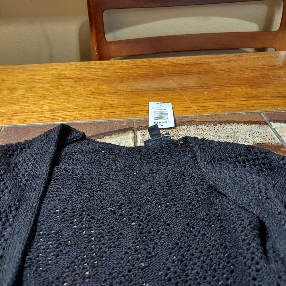 Torrid Open Cardi Black 4x Nwt Transitional Office - image 2